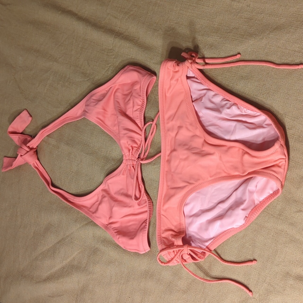 2/$25 J. Crew Pink Bikini size M